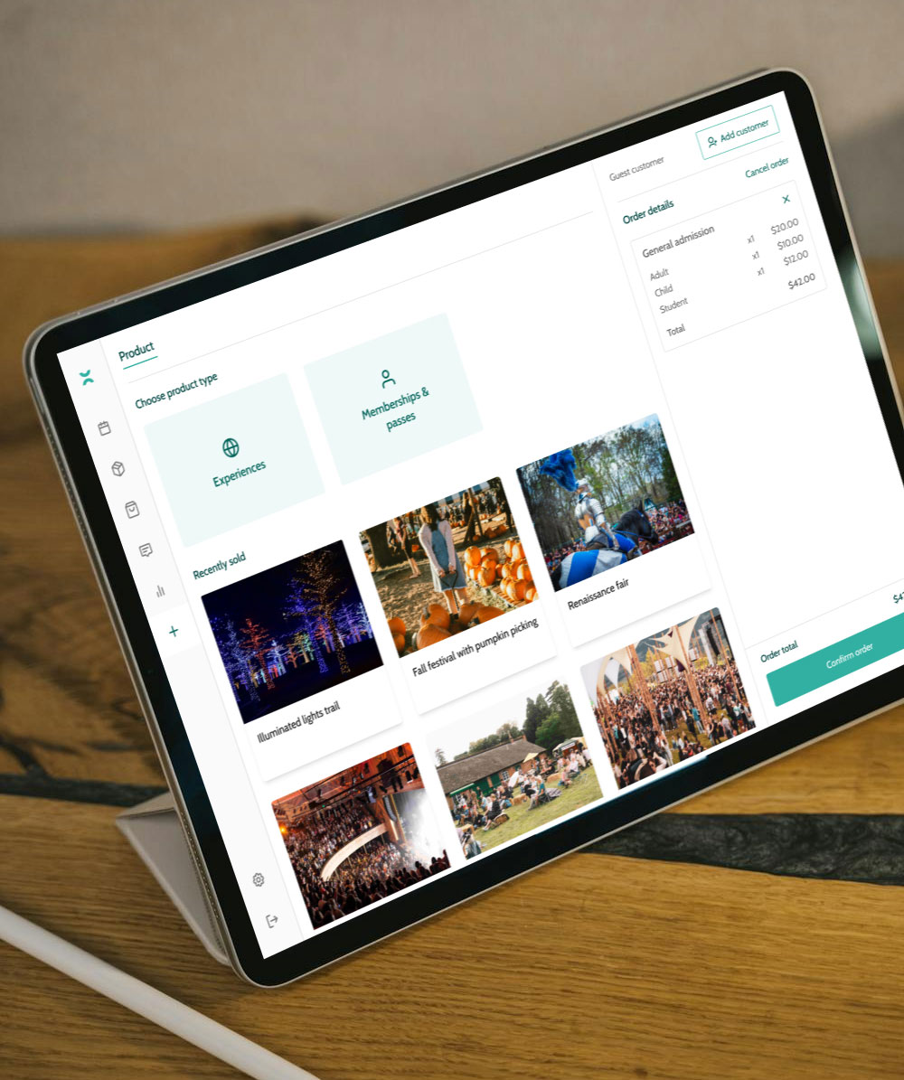 The online dashboard on Beyonk's museum ticketing system